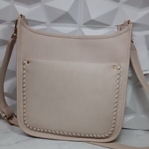 Style Co Whipstitch Medium Crossbody Alabaster